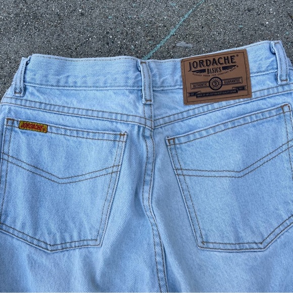 VINTAGE JORDACHE HIGH WAISTED JEANS ankle zipper Sz 26 tapered 12” rise preloved - Picture 9 of 9